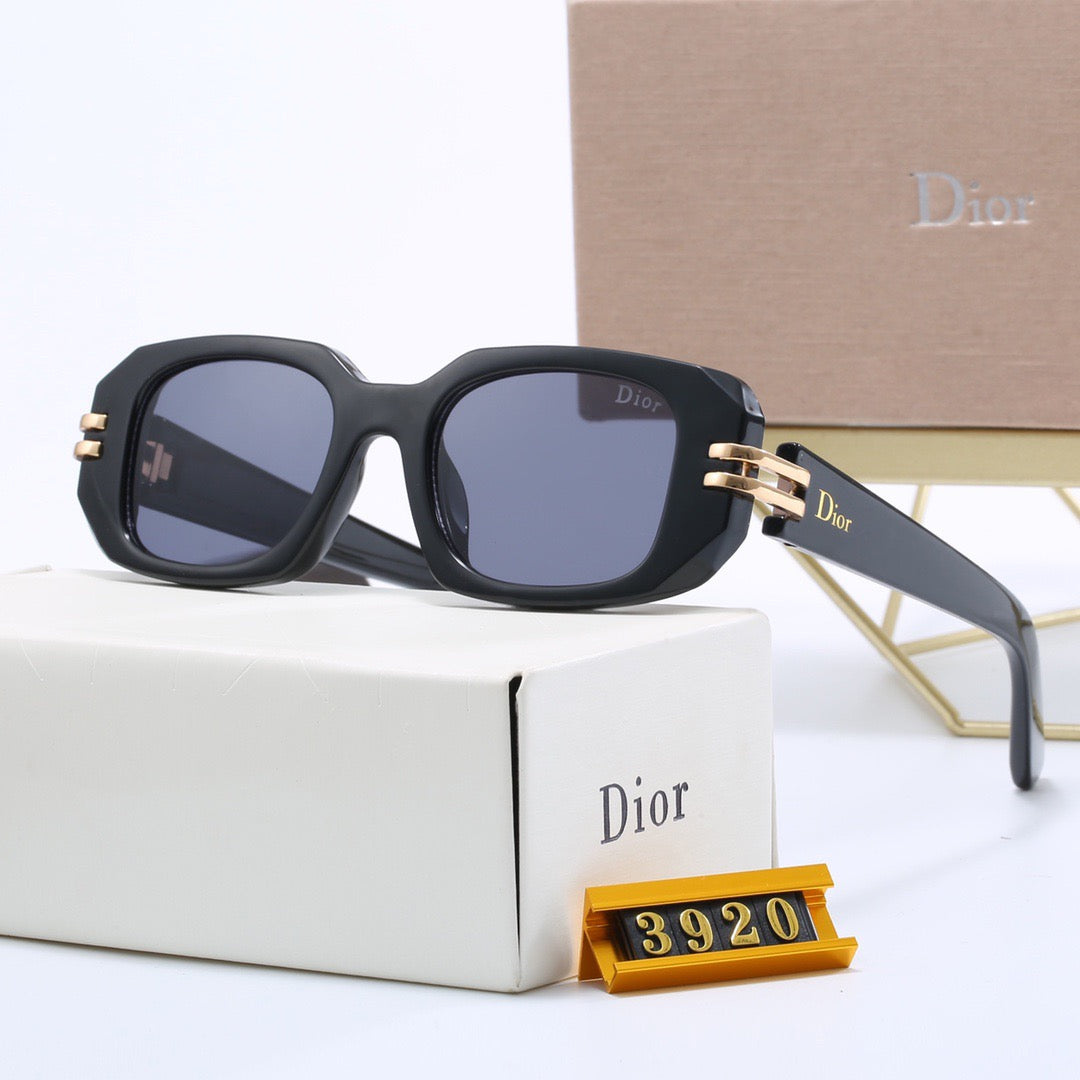 5-color stylish CD letter temple sunglasses