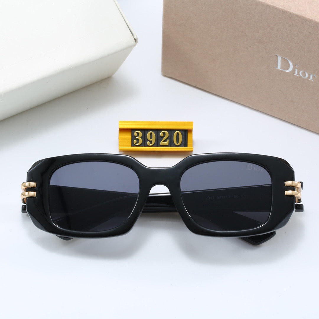 5-color stylish CD letter temple sunglasses