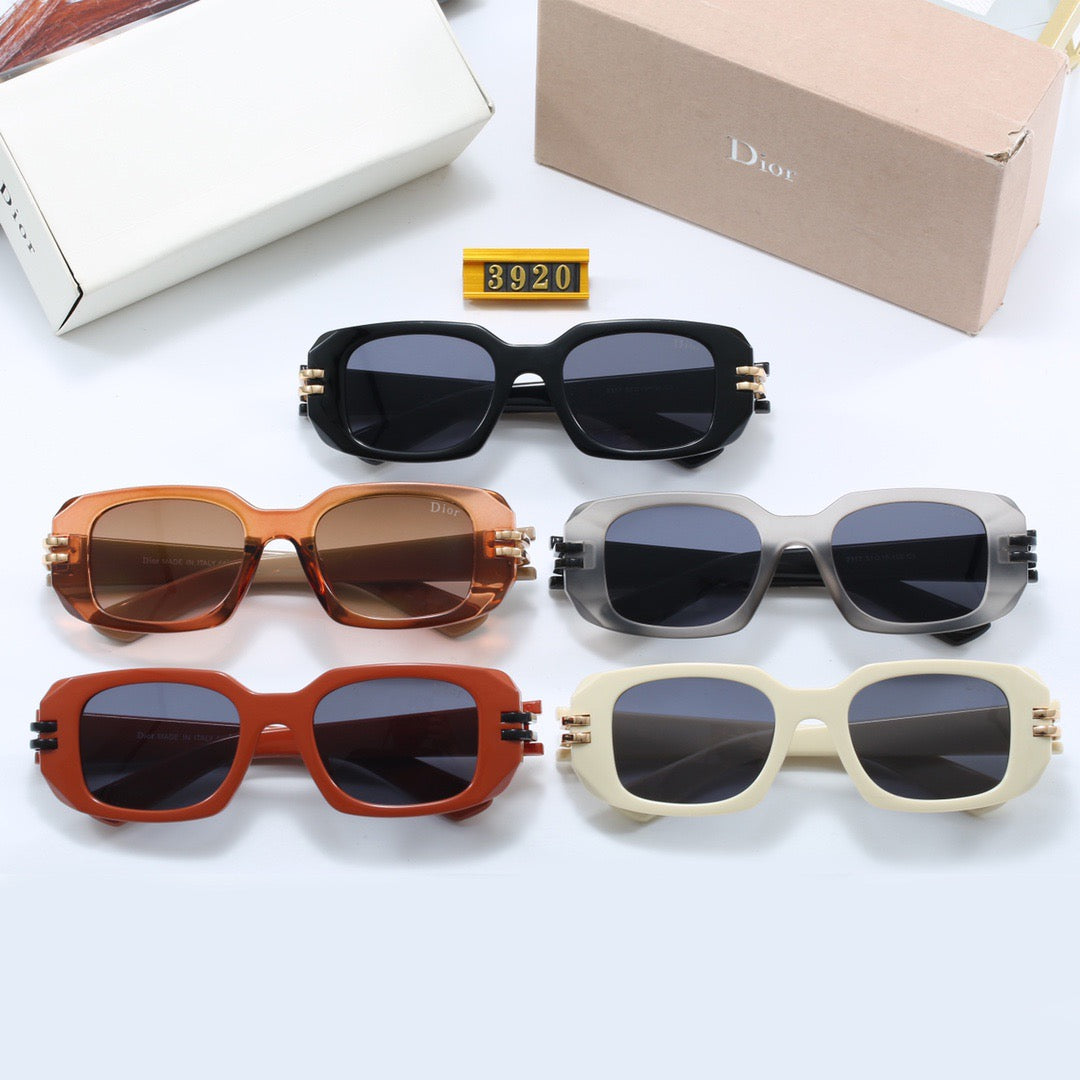 5-color stylish CD letter temple sunglasses