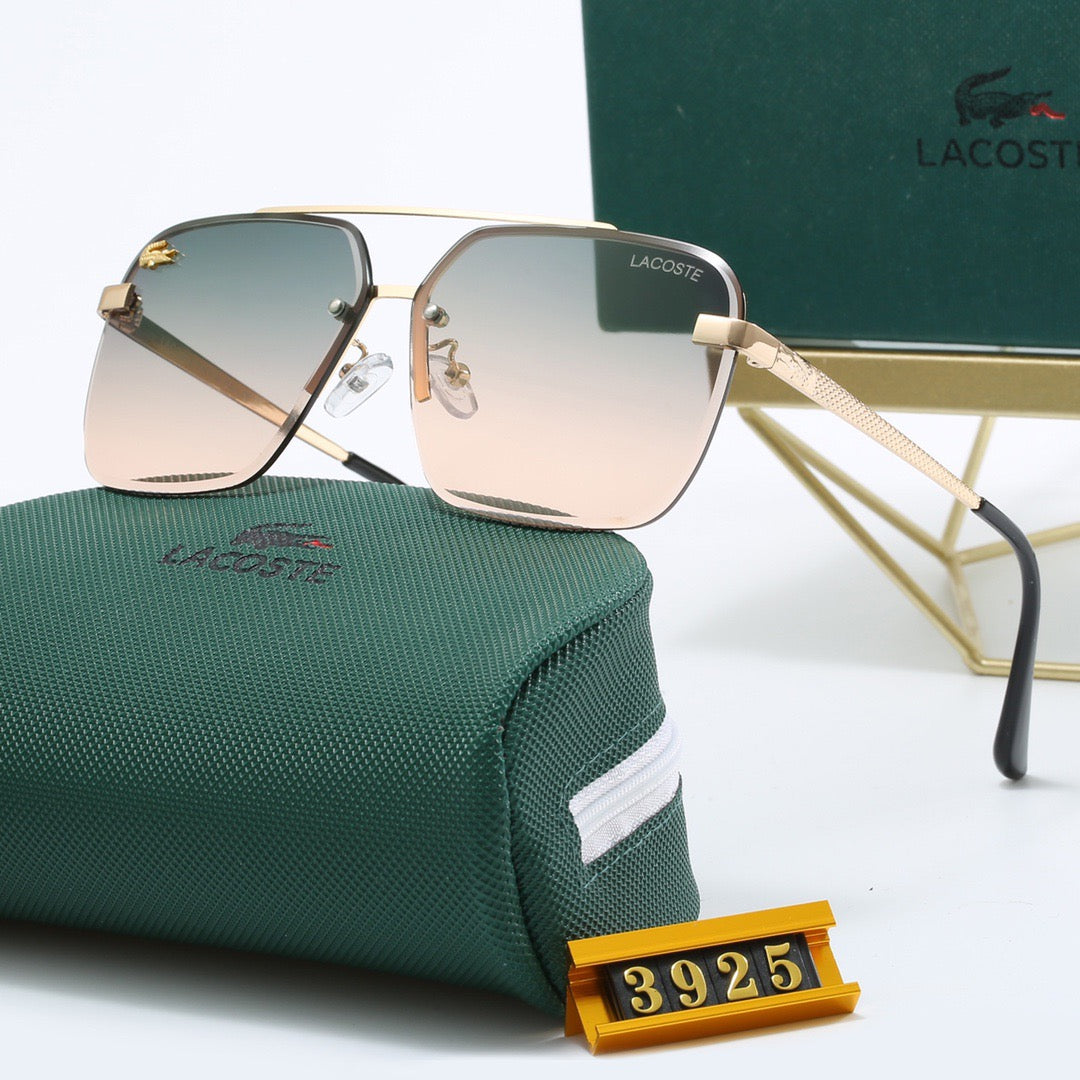 5-color fashionable LAC letter temple sunglasses