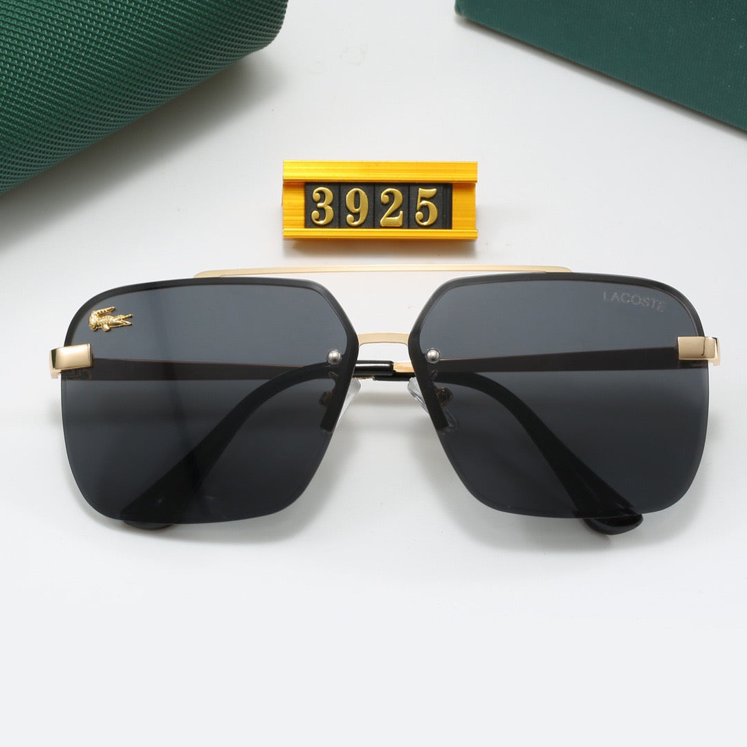 5-color fashionable LAC letter temple sunglasses