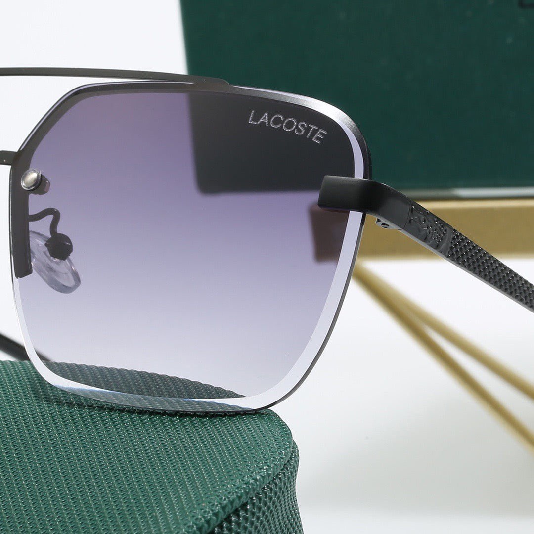 5-color fashionable LAC letter temple sunglasses