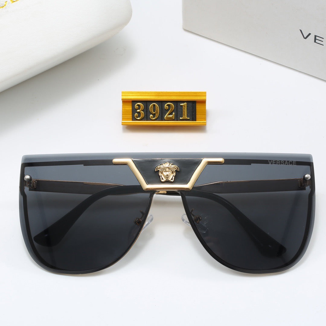 5-color fashion VE letter temple sunglasses