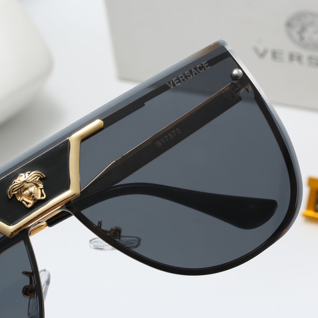 5-color fashion VE letter temple sunglasses