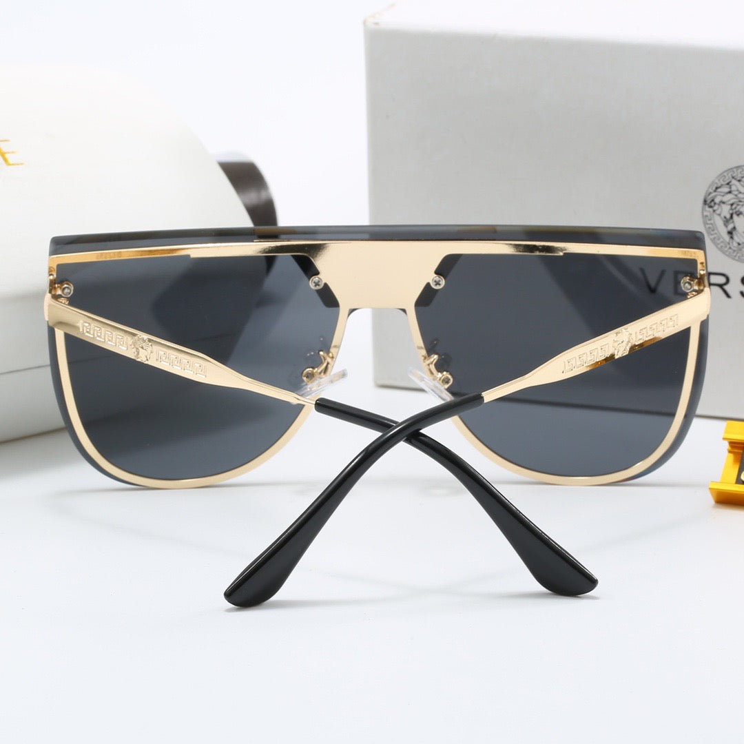 5-color fashion VE letter temple sunglasses