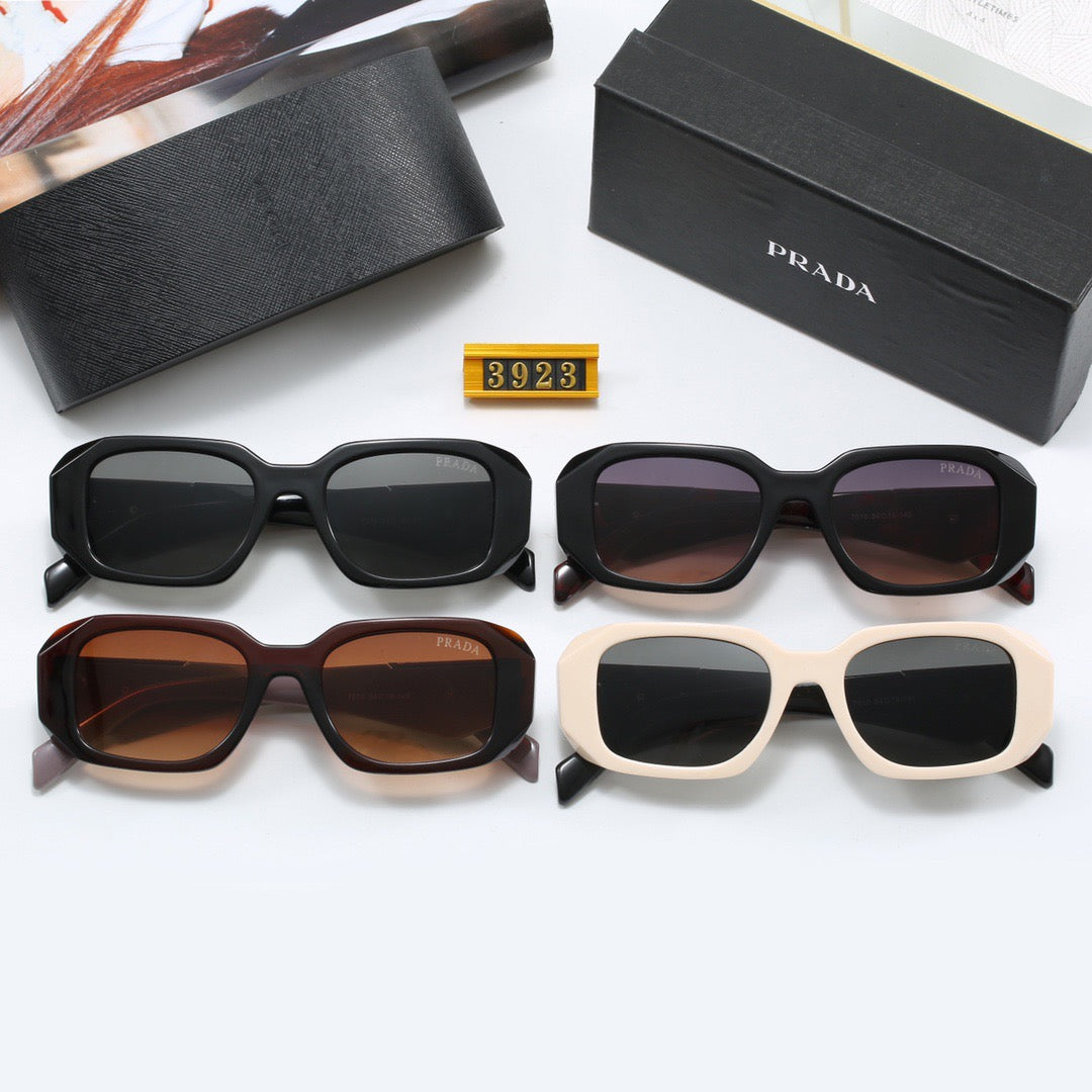 4-color fashionable PA letter temple sunglasses