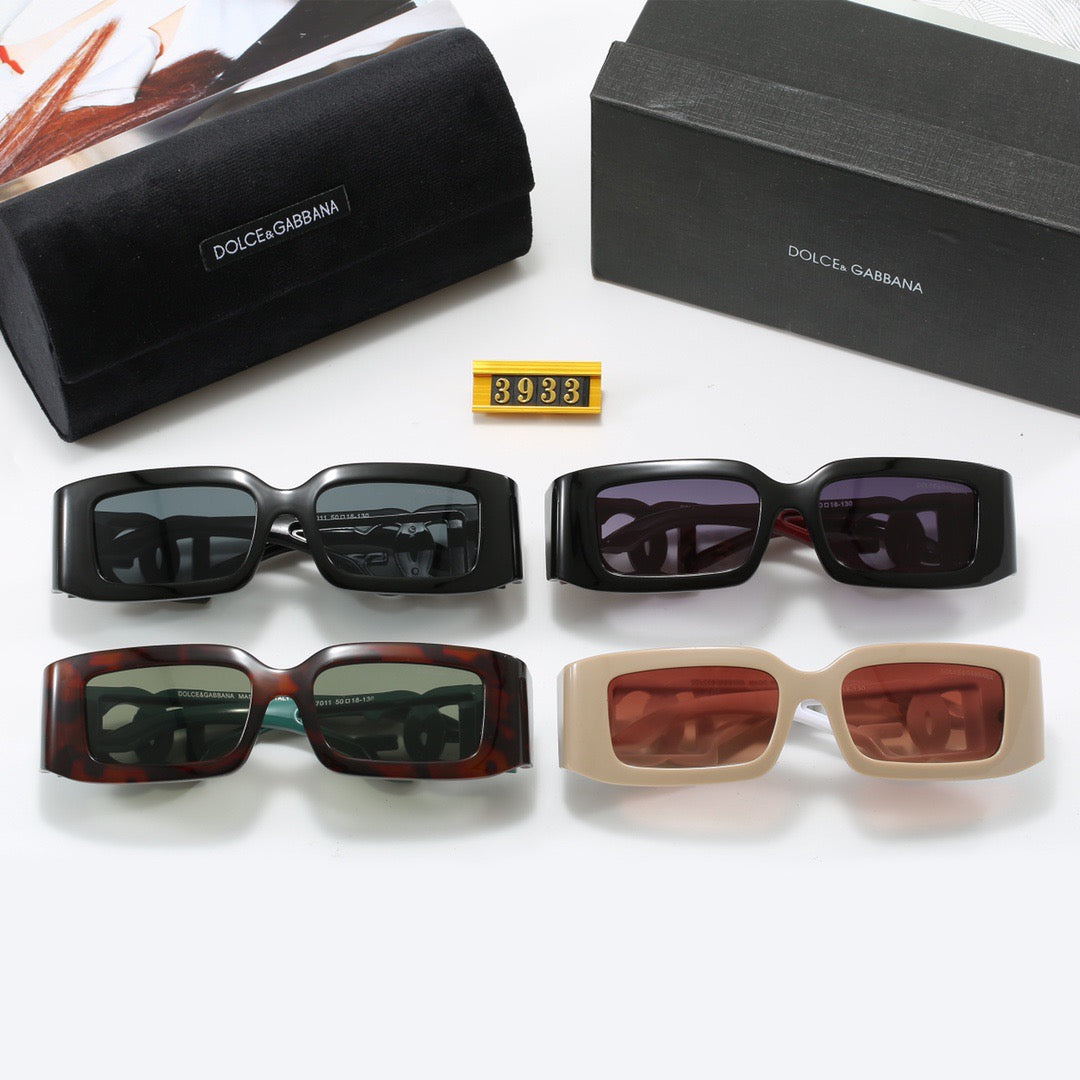 5-color fashion DG letter temple sunglasses