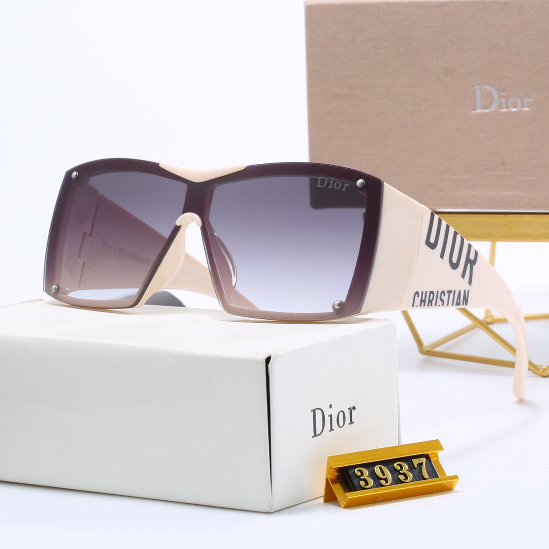 4-color luxury CD letter printed frame sunglasses