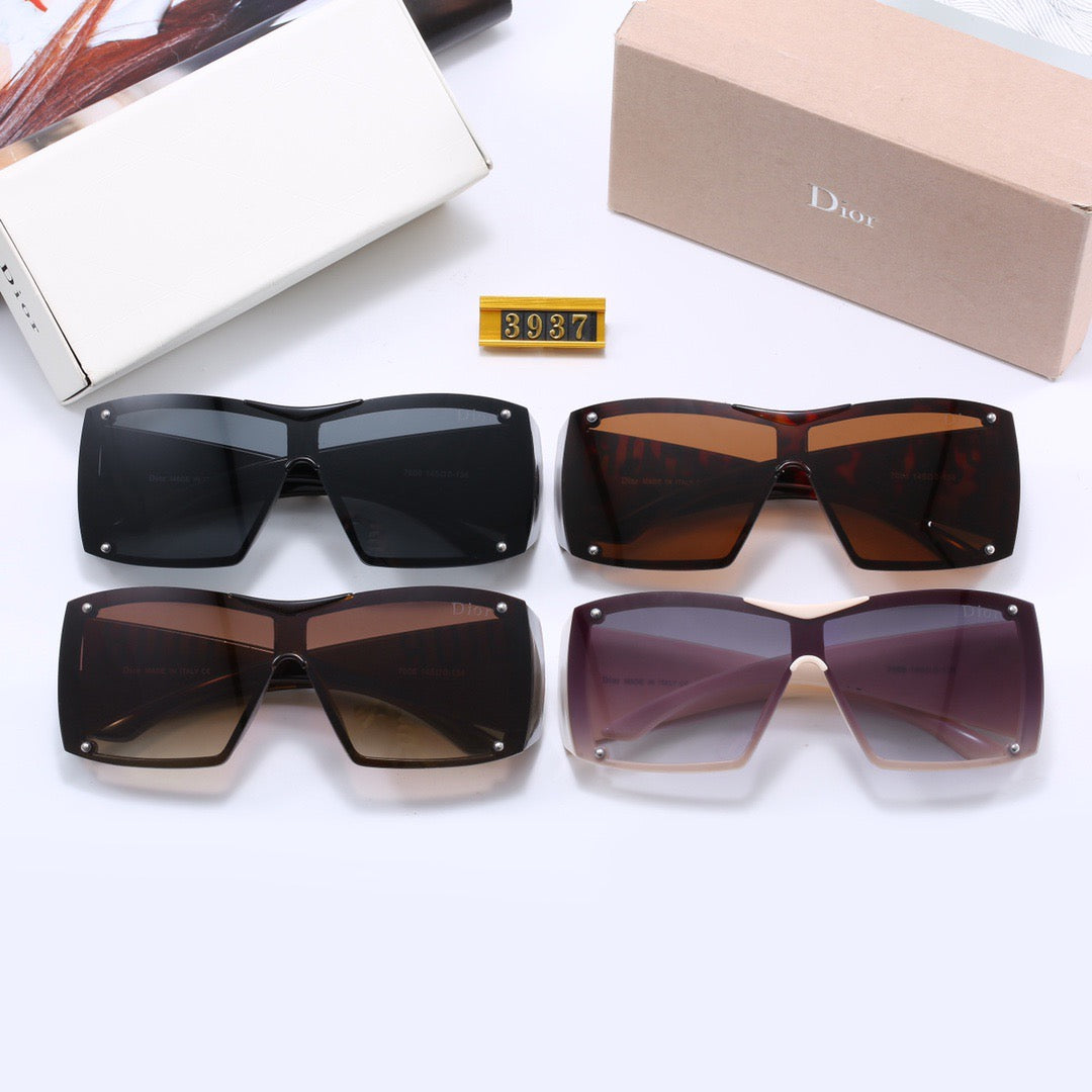 4-color luxury CD letter printed frame sunglasses