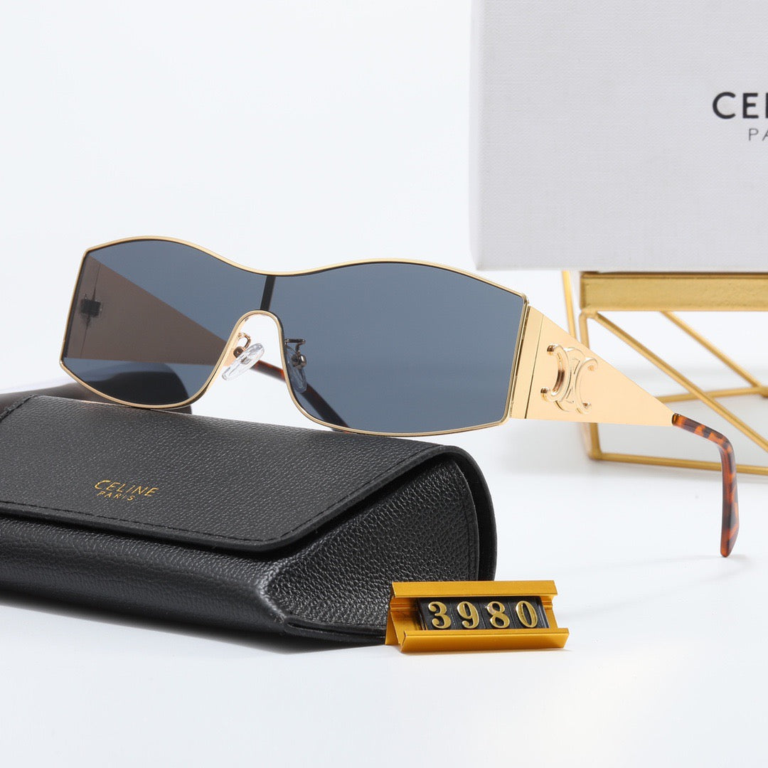 5-color luxury CE letter printed frame sunglasses