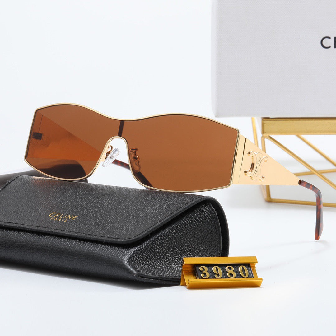 5-color luxury CE letter printed frame sunglasses