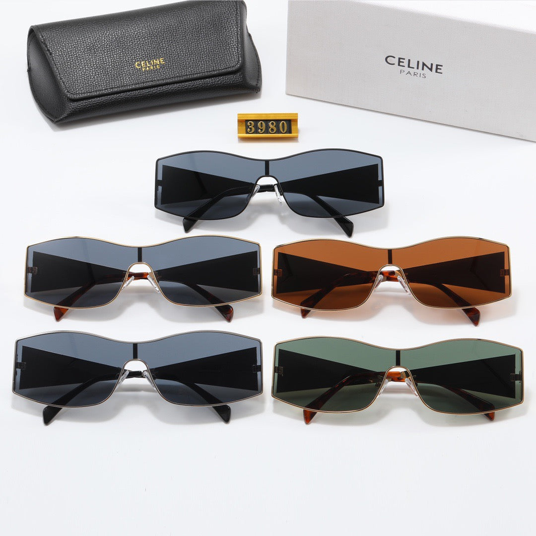 5-color luxury CE letter printed frame sunglasses