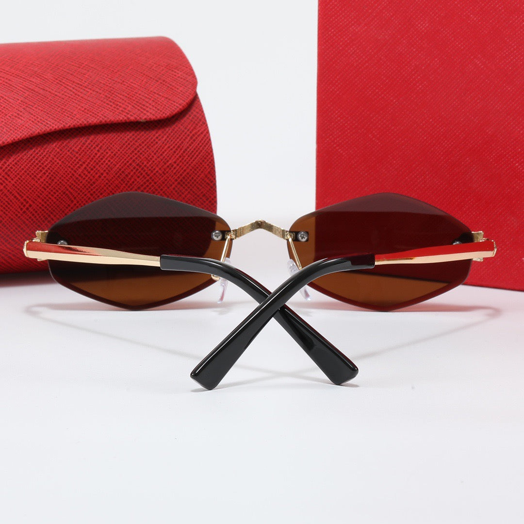 5-color luxury CAR letter printed frame sunglasses