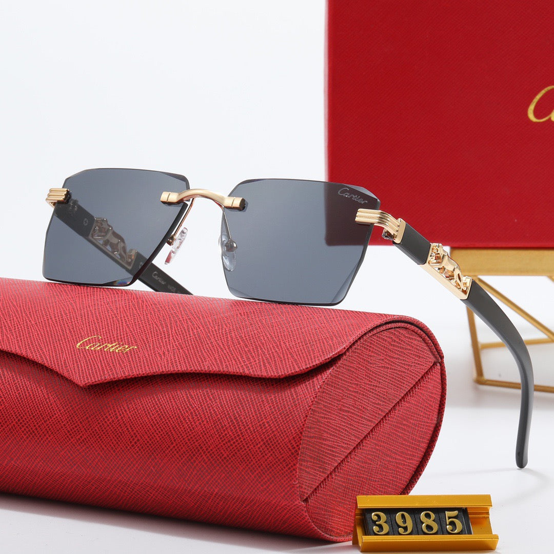 5-color luxury CAR letter print frame sunglasses