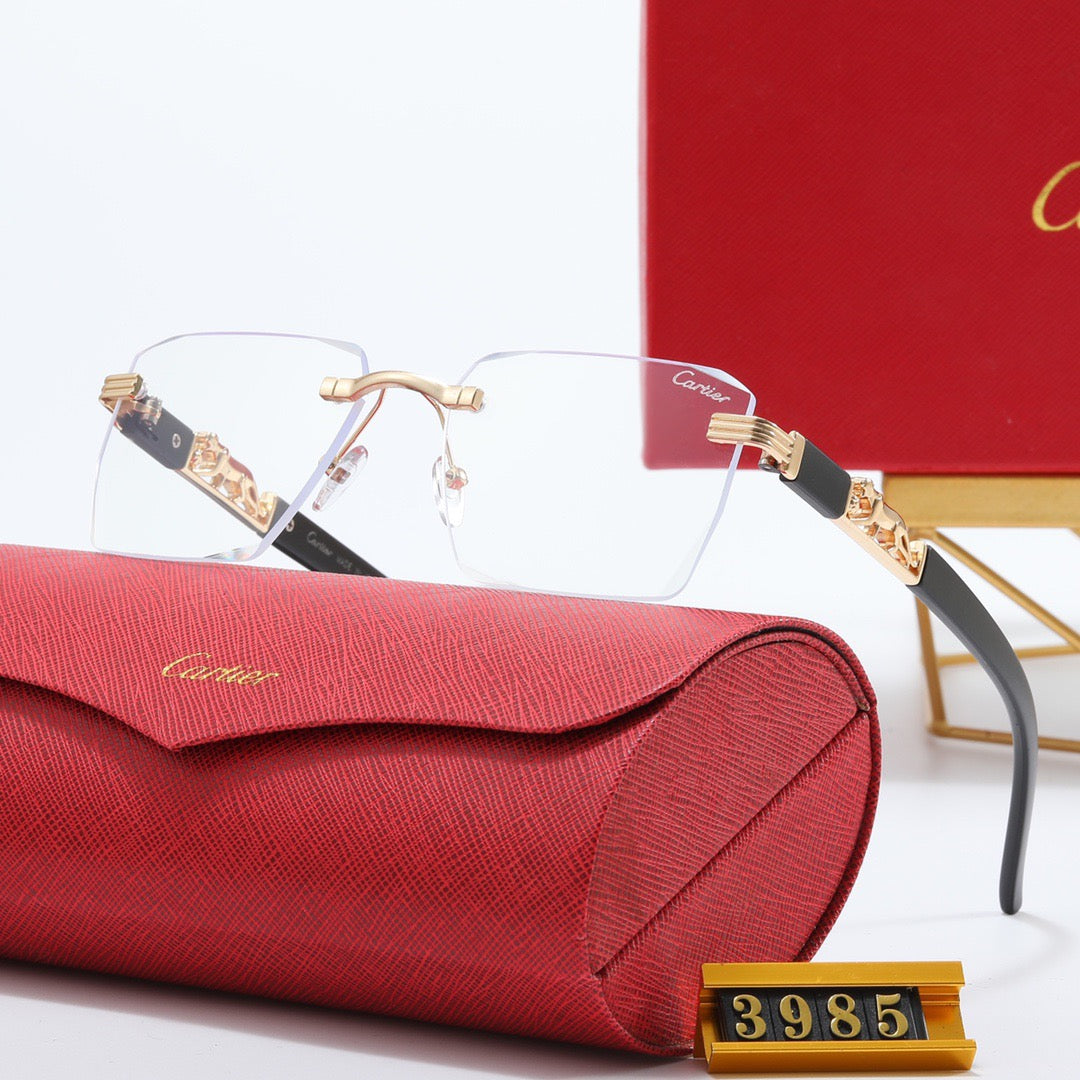 5-color luxury CAR letter print frame sunglasses