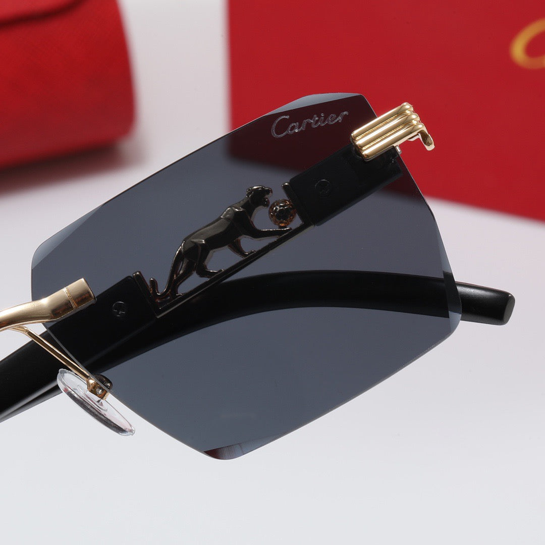 5-color luxury CAR letter print frame sunglasses