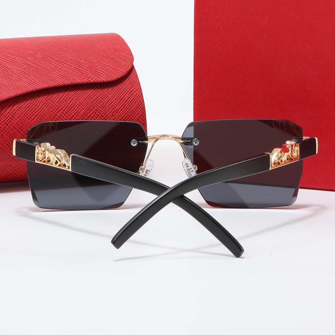 5-color luxury CAR letter print frame sunglasses