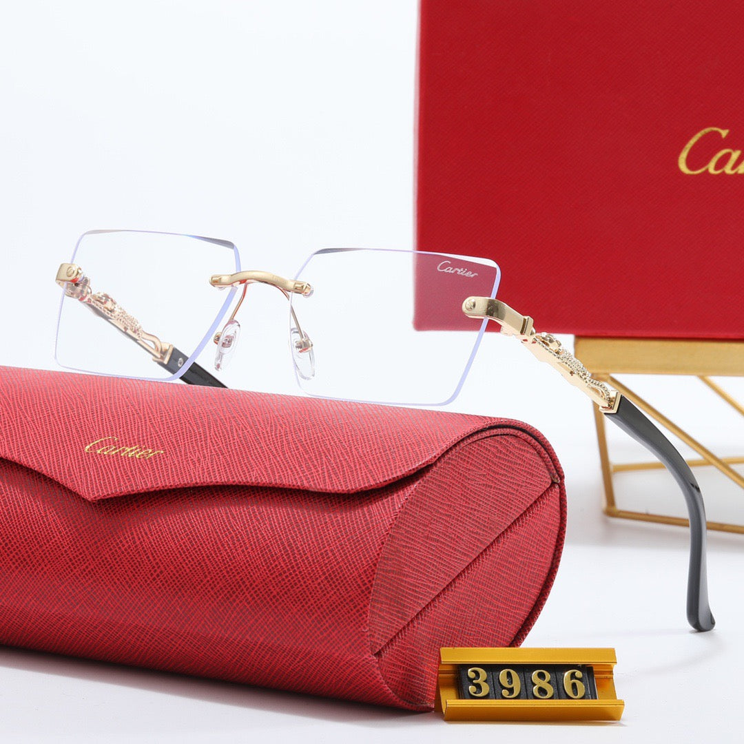 5-color luxury CAR letter print frame sunglasses