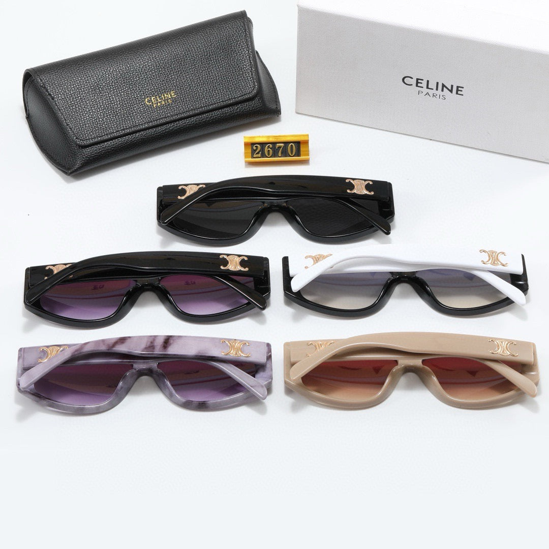 5-color fashionable CEL letter polarized sunglasses