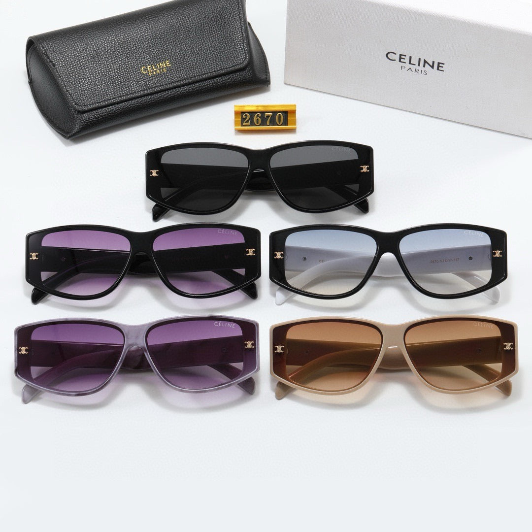 5-color fashionable CEL letter polarized sunglasses