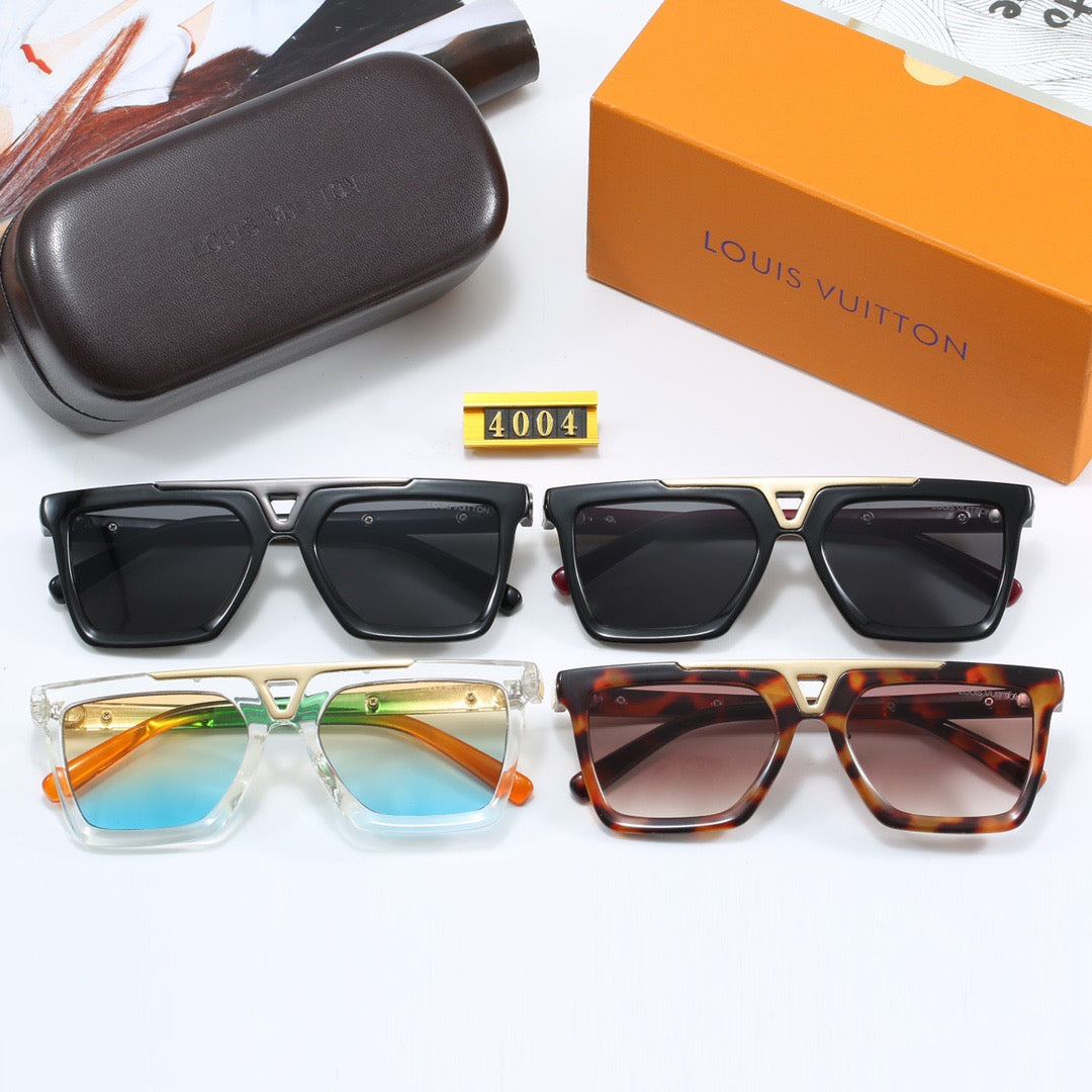 4-color fashionable four-leaf clover letter polarized sunglasses