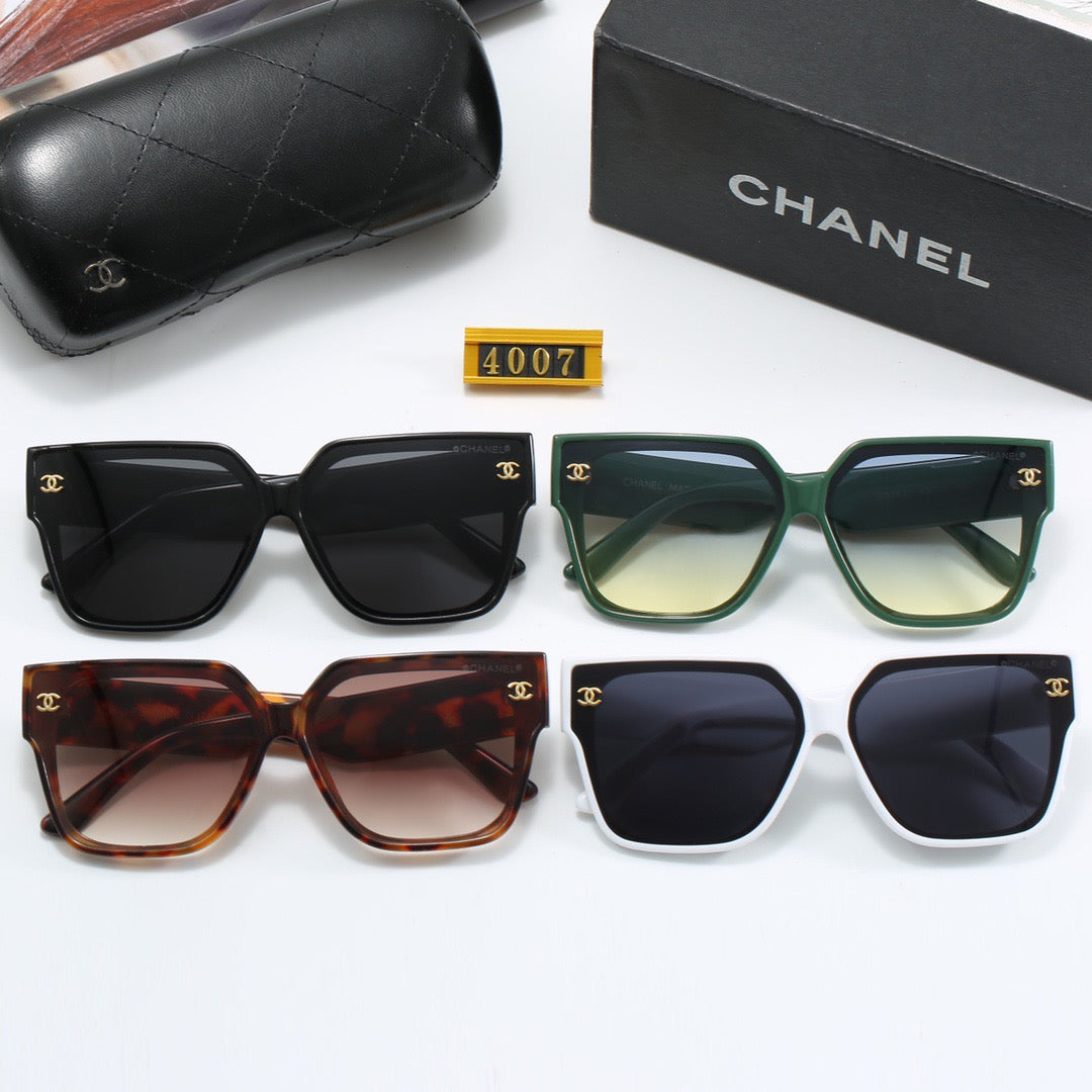 4-color fashionable CC letter polarized sunglasses