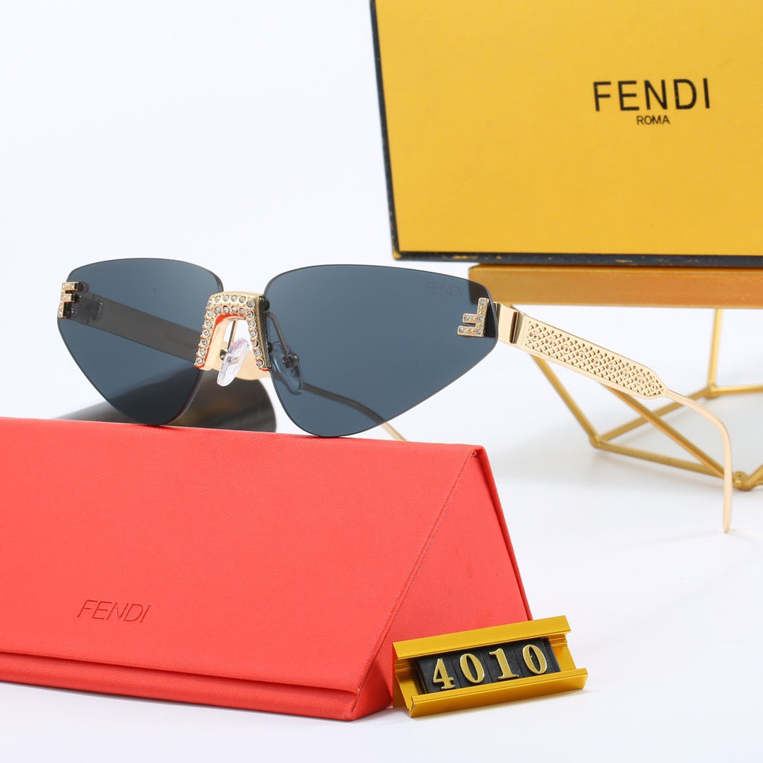 5-color fashionable FF letter polarized sunglasses