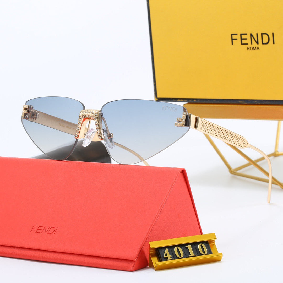 5-color fashionable FF letter polarized sunglasses