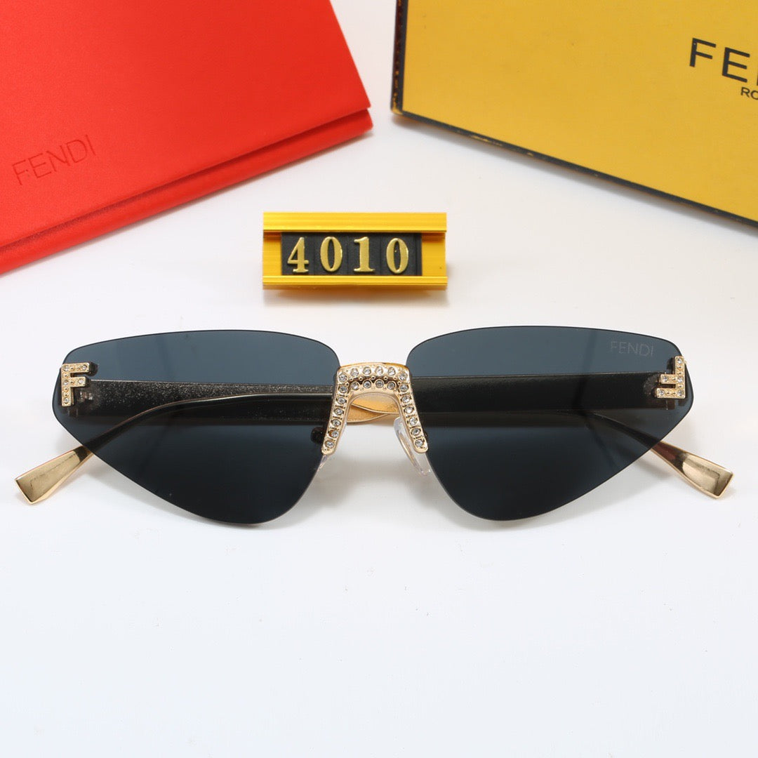 5-color fashionable FF letter polarized sunglasses