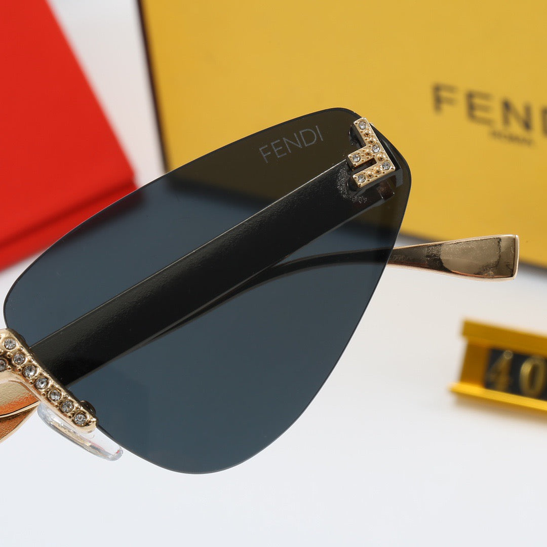 5-color fashionable FF letter polarized sunglasses