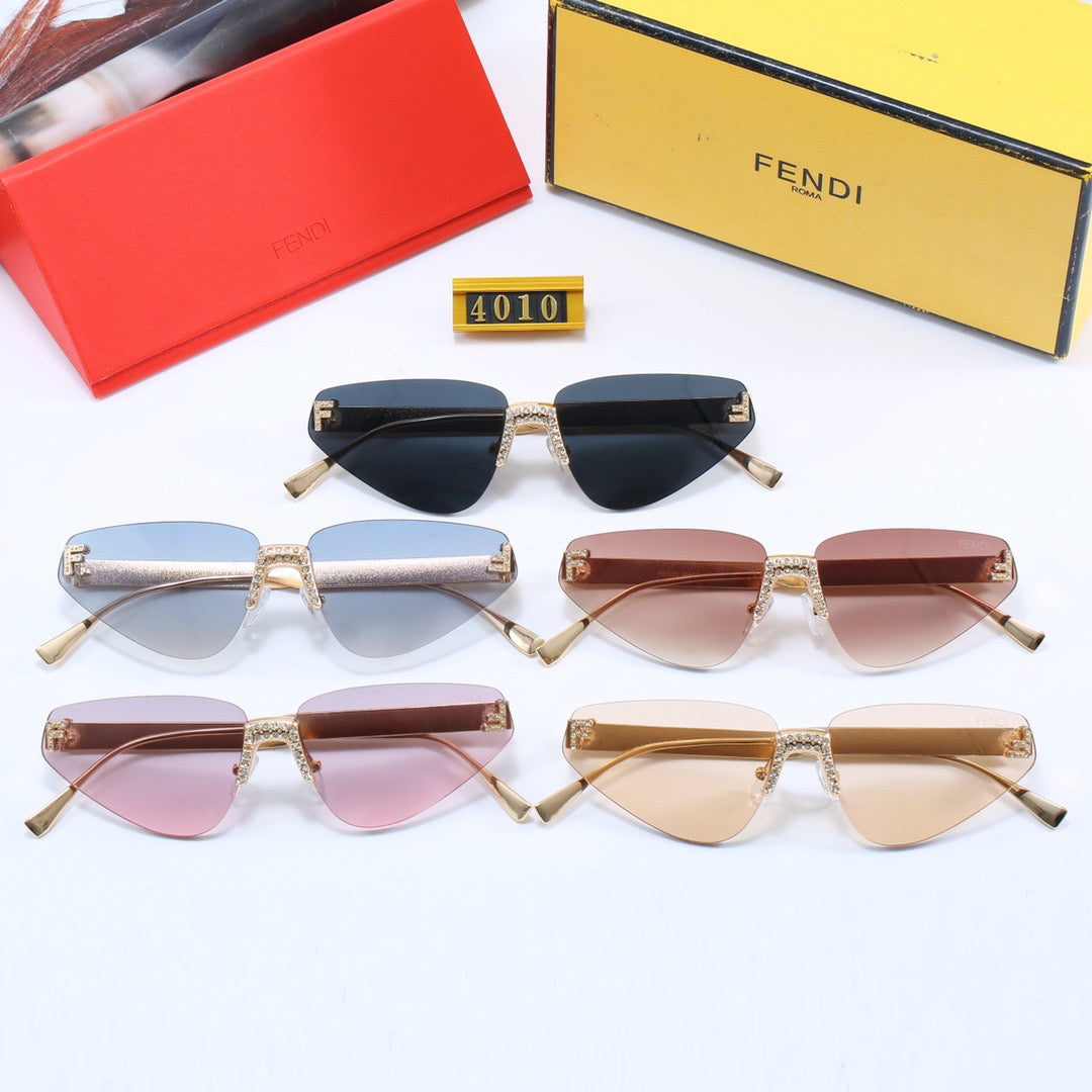 5-color fashionable FF letter polarized sunglasses