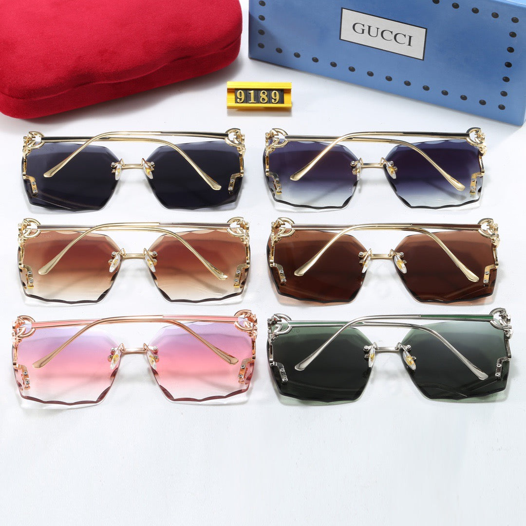 5-color fashionable GG letter polarized sunglasses