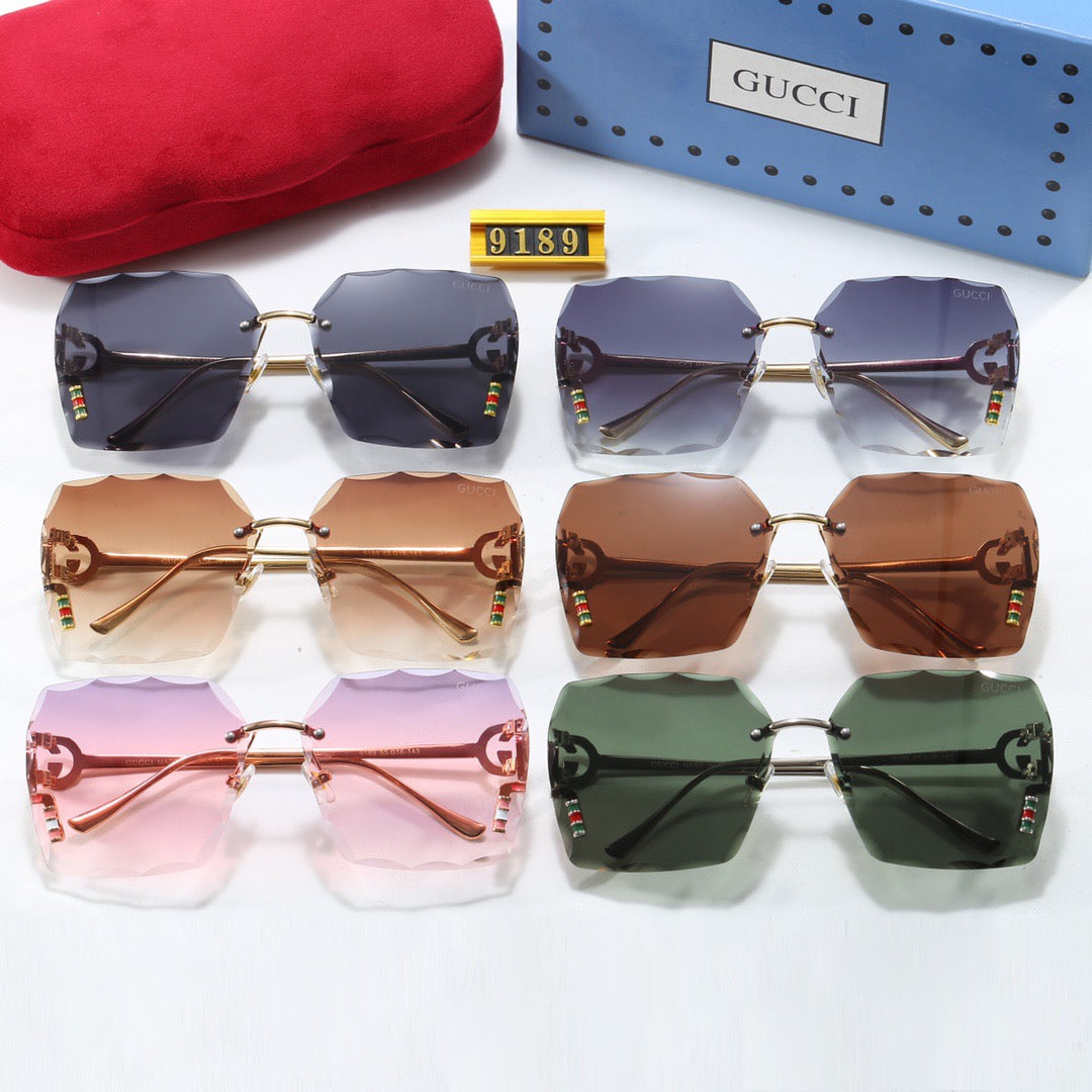 5-color fashionable GG letter polarized sunglasses