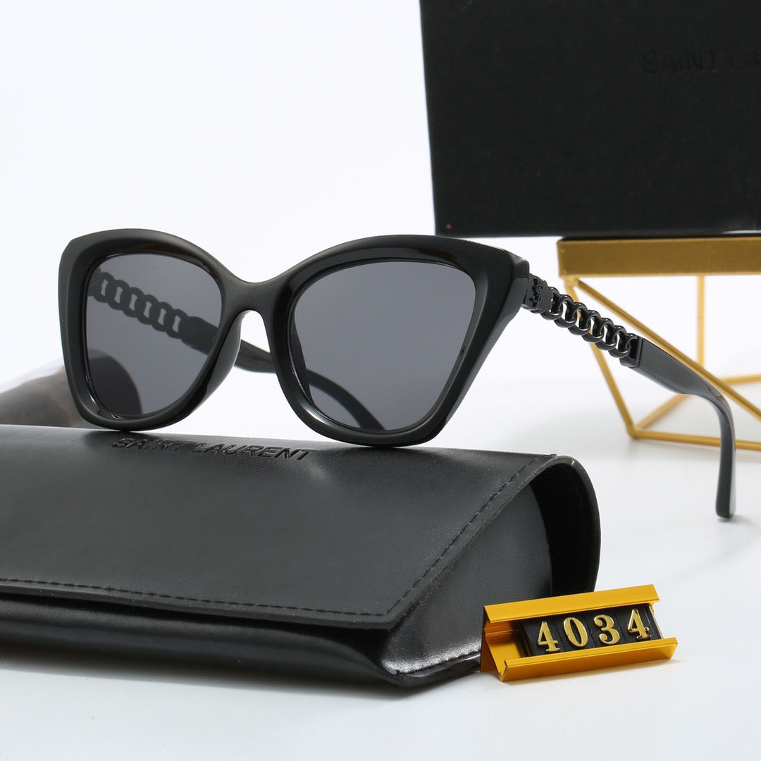 4-color fashionable new YSL letter sunglasses