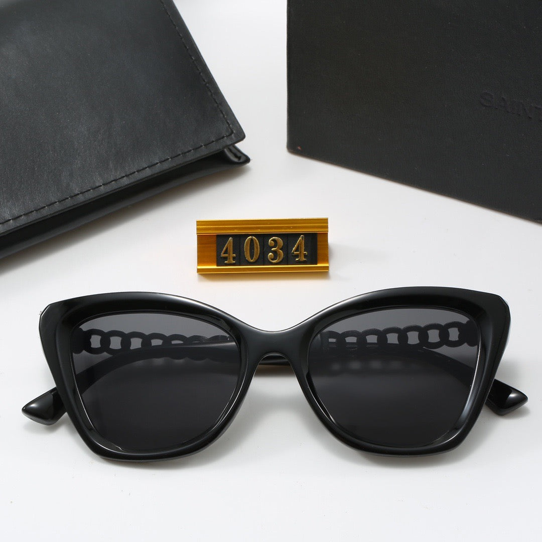 4-color fashionable new YSL letter sunglasses