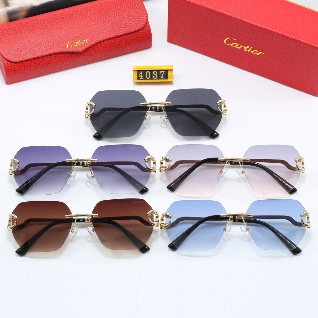 5-color fashionable new CAR letter sunglasses