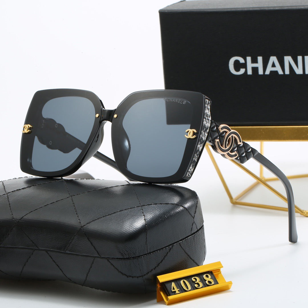 4-color fashionable new CC letter sunglasses