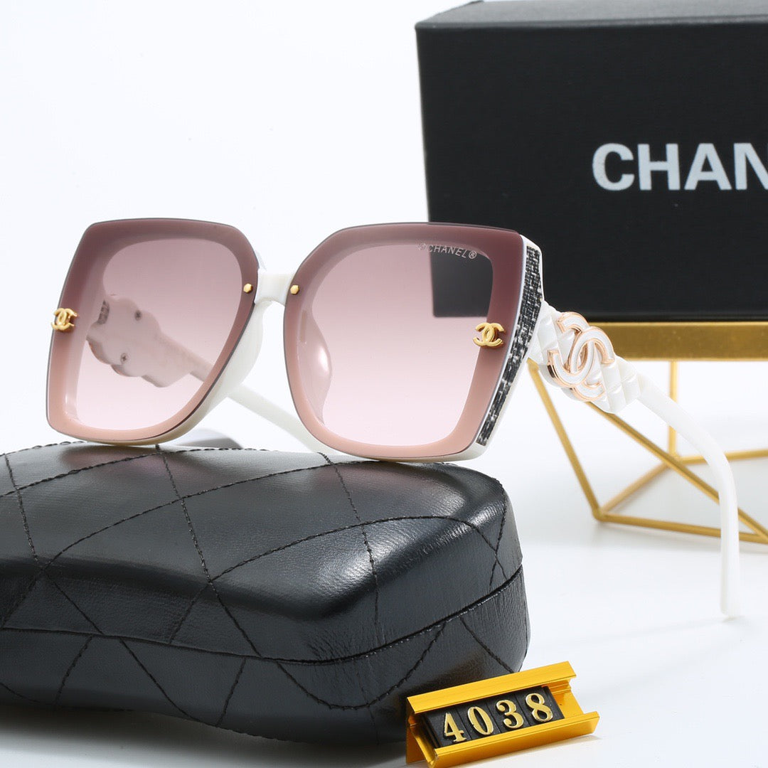 4-color fashionable new CC letter sunglasses