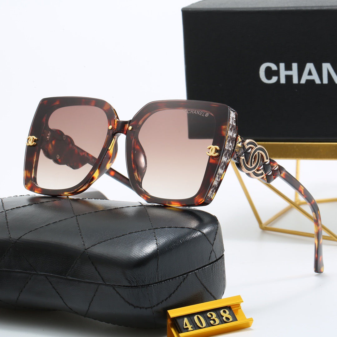 4-color fashionable new CC letter sunglasses