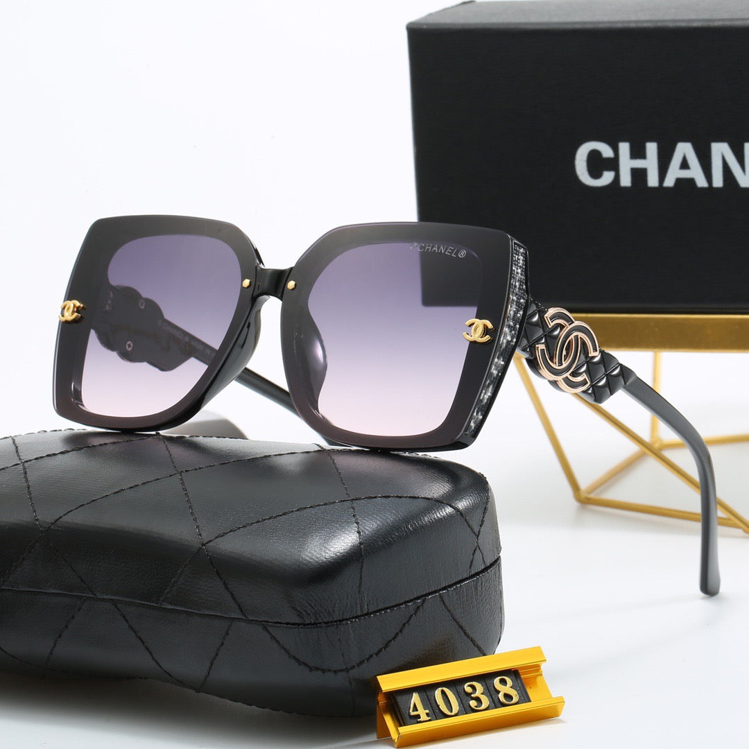 4-color fashionable new CC letter sunglasses