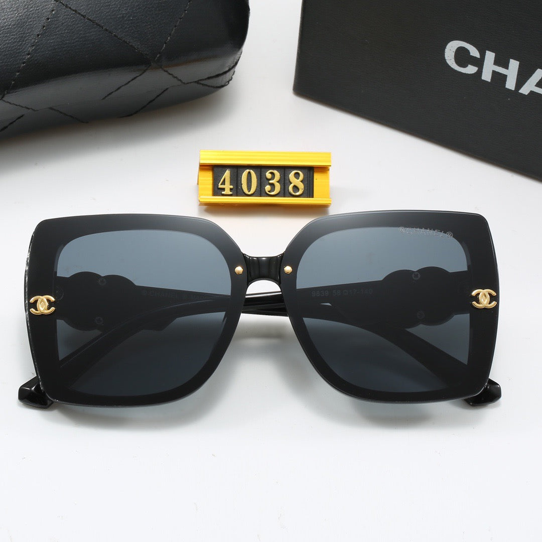 4-color fashionable new CC letter sunglasses