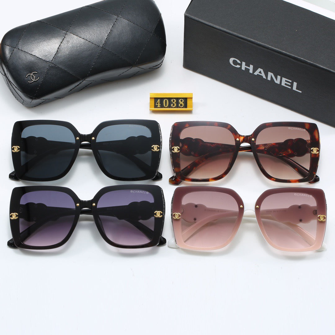 4-color fashionable new CC letter sunglasses