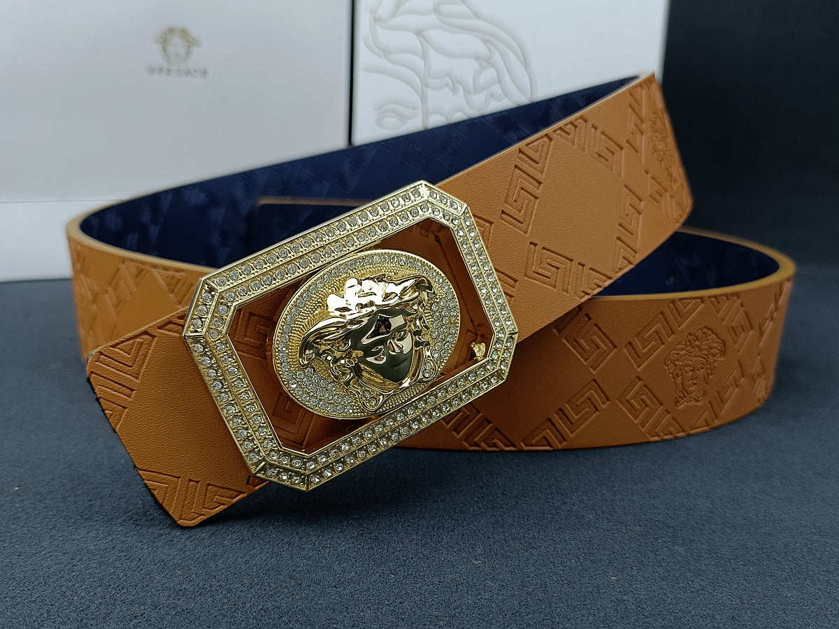 6-color fashion VER square edge embossed belt