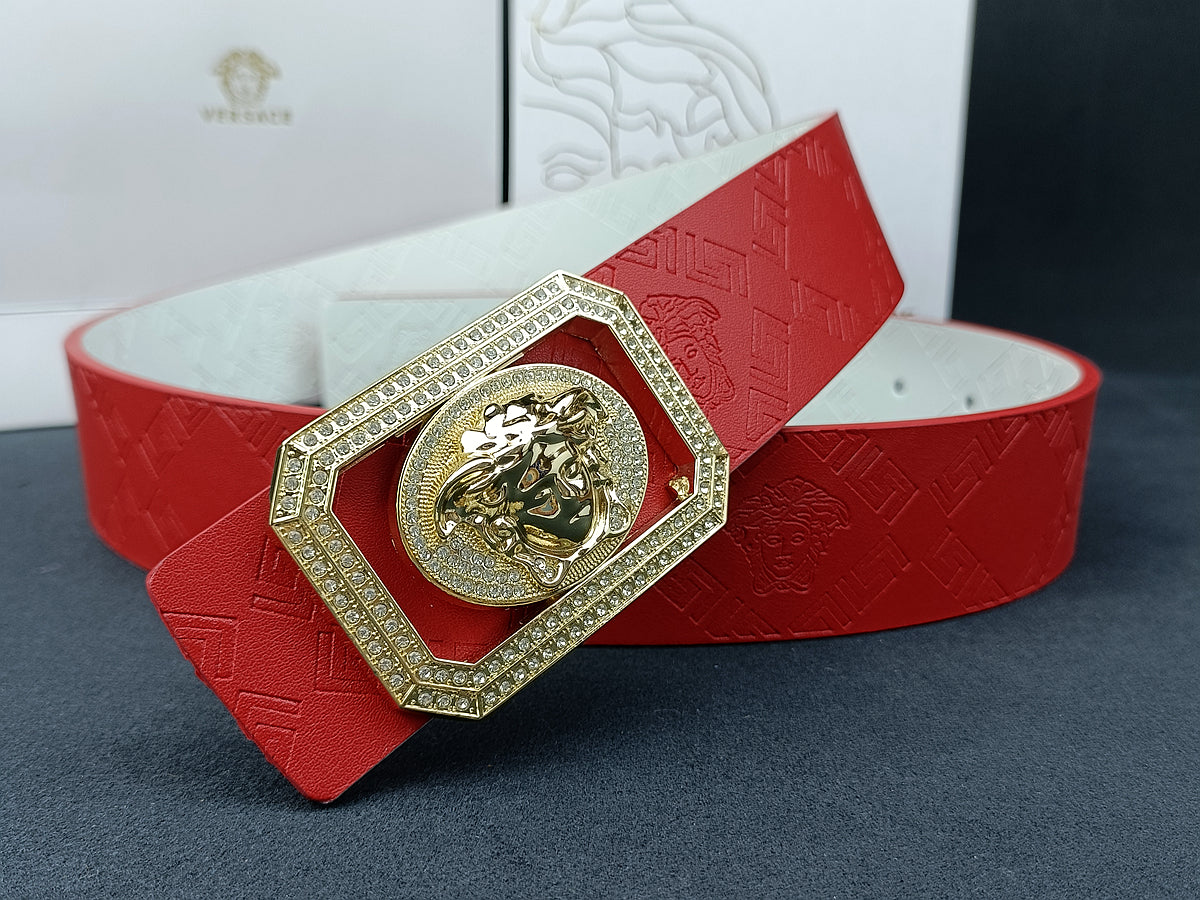 6-color fashion VER square edge embossed belt