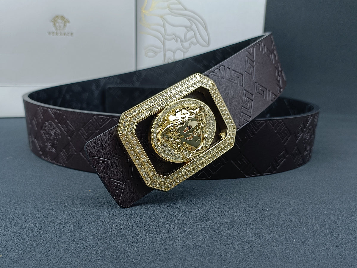 6-color fashion VER square edge embossed belt