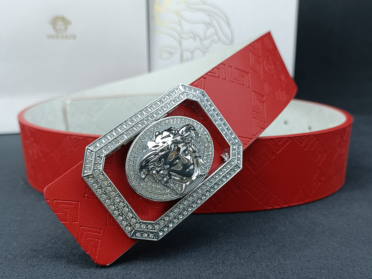 6-color fashion VER square edge embossed belt