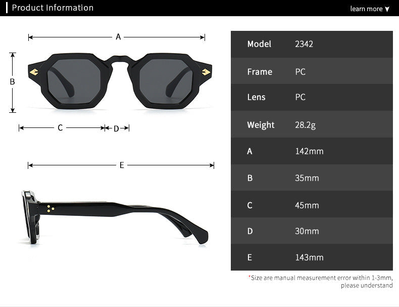 Trendige Straßenfoto-Retro-Sonnenbrille mit modernem Charme