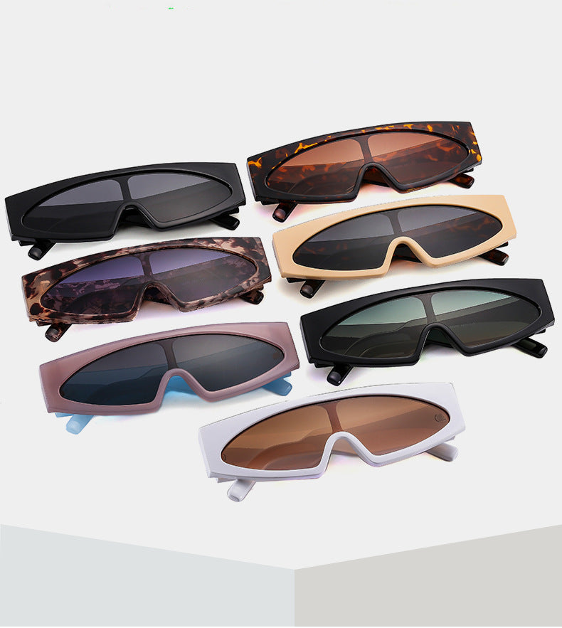 7 colors stylish one-piece punk style sunglasses