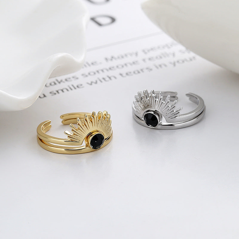 Fashion Sunflower Ray Ring