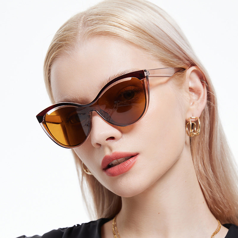 6-farbige modische Bonbonfarben-Trend-Straßen-Cat-Eye-Hohlsonnenbrille